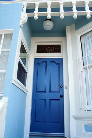 San Francisco gold transom address numbers by House Number Lab - customize and order online at housenumberlab.com