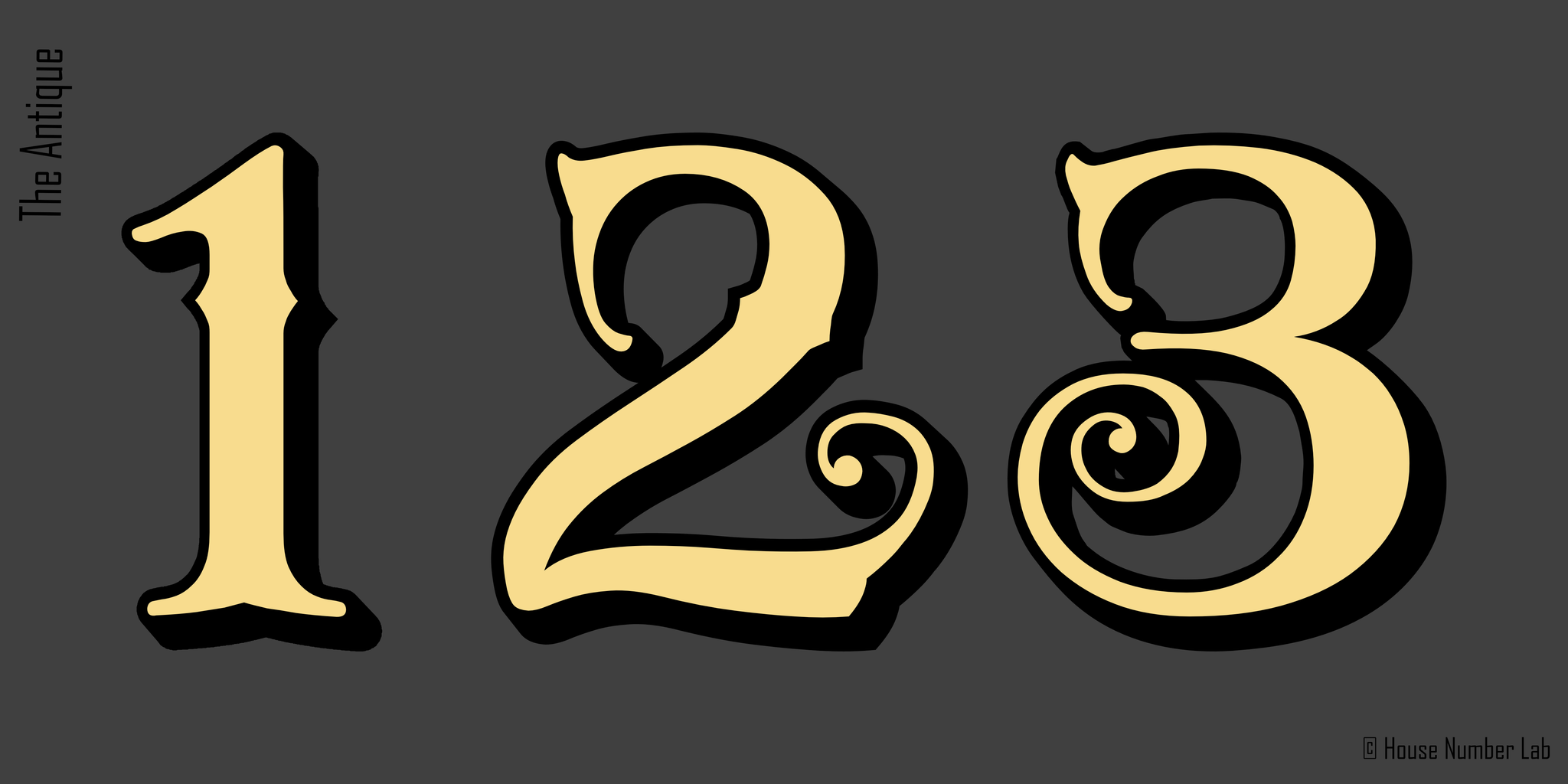 Transom house number