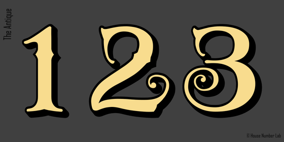 Transom house number