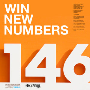 Modern House Number Giveaway