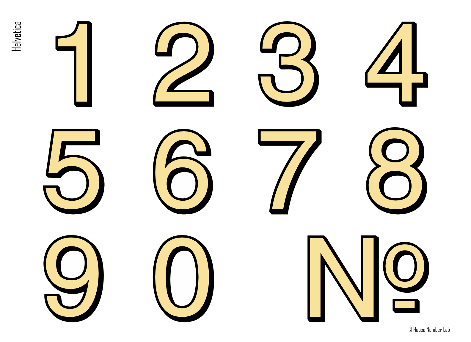 modern number fonts